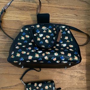 Authentic Floral Coach Purse and Wallet